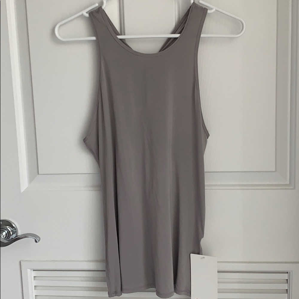 Timeless Twist Tank -Gray